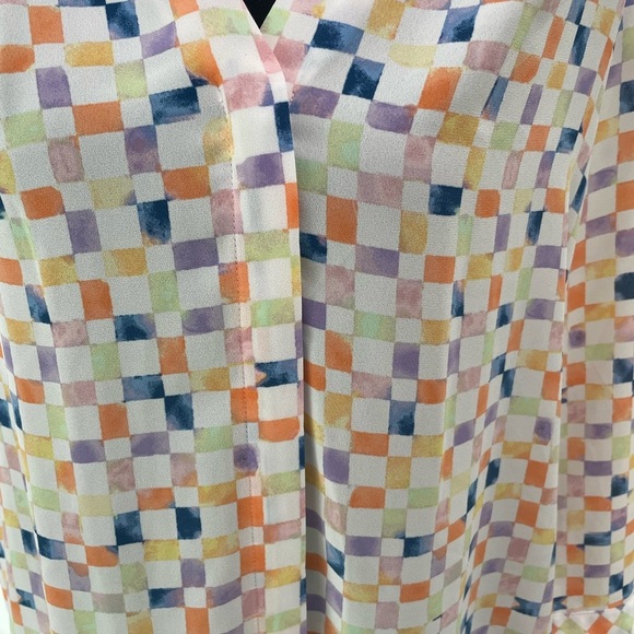 Investments petites geometric button up blouse large Caroline - Picture 2 of 5